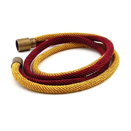 BORDO SARI ÇİFT SIRA MANYETİK KLİPS ERKEK BİLEKLİK BT469