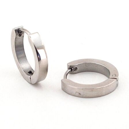 Solfera PARLAK ÇELİK 16mm DIŞ ÇAPLI HALKA ERKEK KÜPE E671