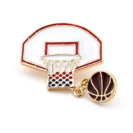 BASKETBOL TOP POTA FİLE NBA SPOR METAL PİN ROZET RZ045