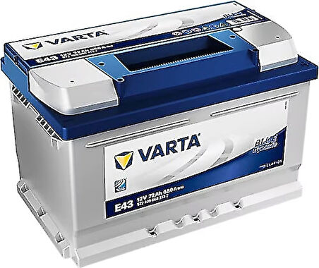 Varta E43 12V 72 Ah 680A Blue Dynamic Akü (Ford-Opel Alçak Tip) (Üretim Yılı: 2024)