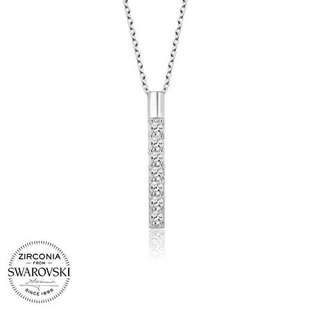 Swarovski Taşlı Gümüş Yeditaş Bayan Kolye & Swarovski Kolye &  &