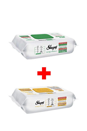 Easy Clean Beyaz Sabun Katkılı + Arap Sabunu Katkılı 2X100 (200 Yaprak)