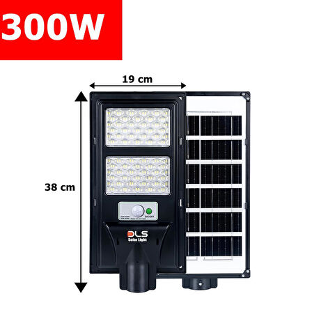 AG300 300 Solar DLS Güneş Enerjili  Bahçe Çevre  Lambası  