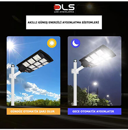 HL1500 DLS 1500 Solar Güneş Enerjili Profesyonel Led Bahçe Aydınlatması Hareket Sensörlü 888 Ledli