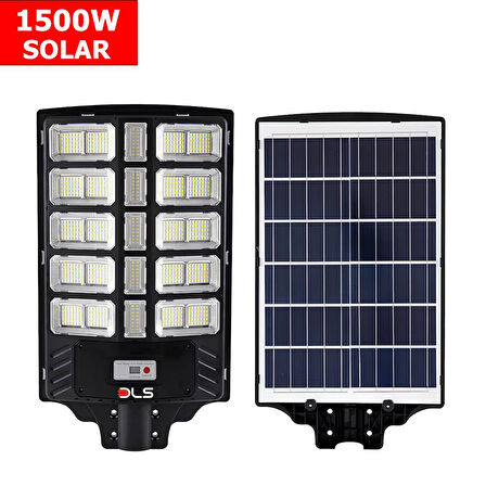 DLS 1500w Solar Güneş Enerjili Profesyonel Led Bahçe Aydınlatması Hareket Sensörlü 780 Ledli