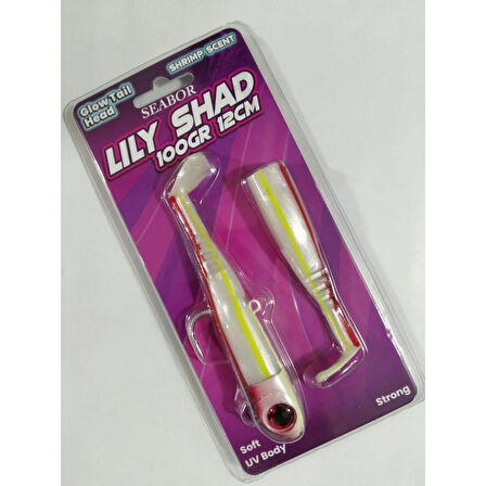 LILY SHAD 100GR 2+1 SİLİKON YEM - RED MULLET UV