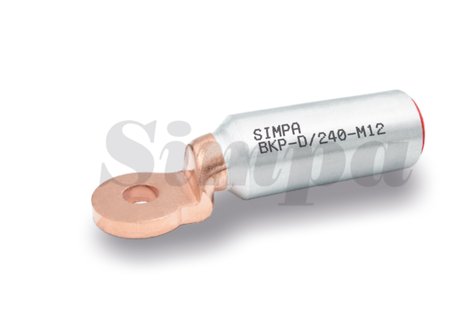 Simpa BKP-D/185-M12/SD Bimetal Kablo Pabucu AL-CU 185mm2 M12 - 8 Adet 