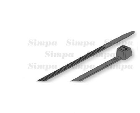 Simpa SP-KBS/2,5x100 2,5x100 Siyah Kablo Bağı Siyah, 100 Adet 