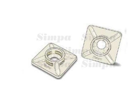 Simpa SP-YKB-1 Yapışkanlı Kroşe,19x19 Beyaz, 100 Adet 