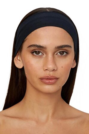 Salvia Dione Spor Kadın Erkek Taç Saç Bantları - Pamuk Yazlık İnce Sıkmayan Bandana - Kadın & Erkek Koşu Fitness Yoga Pilates Bisiklet Saç Bandı Taç - Kadın Günlük Moda Yüz Yıkama Makyaj Kakül Perçem Engelleyici Saç Bandı Bandana Siyah