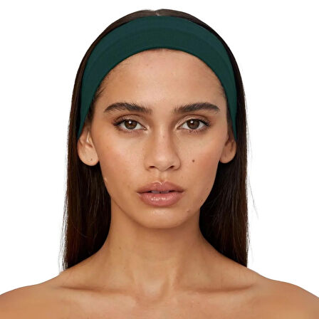 Salvia Dione 2Li Spor Kadın Erkek Taç Saç Bantları Pamuk Yazlık İnce Sıkmayan Bandana - Kadın & Erkek Koşu Fitness Yoga Pilates Bisiklet Saç Bandı Taç Kadın Günlük Moda Yüz Yıkama Makyaj Kakül Perçem Engelleyici Saç Bandı Bandana Koyu Yeşil & Sarı