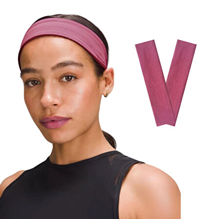Salvia Dione 2' li Spor Kadın Erkek Saç Bandı Seti  - Elastik Kaymaz İnce Ter Emici Esnek Genç Saç Bandı Bandana - Kadın Makyaj Yüz Yıkama Koşu Fitness Yoga Pilates Bisiklet İçin Saç Bandı - Kadın & Erkek Atletik Egzersiz Ter Bandı Seti Pembe Melanj