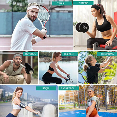 Salvia Dione 4' lü Spor Kadın Erkek Taç Saç Bantları - Pamuk Yazlık İnce Sıkmayan Bandana - Kadın & Erkek Koşu Fitness Yoga Pilates Bisiklet Saç Bandı Taç - Kadın Günlük Moda Yüz Yıkama Makyaj Kakül Perçem Engelleyici Saç Bandı Bandana Sarı