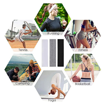 Salvia Dione 4' lü Spor Kadın Erkek Taç Saç Bantları - Pamuk Yazlık İnce Sıkmayan Bandana - Kadın & Erkek Koşu Fitness Yoga Pilates Bisiklet Saç Bandı Taç - Kadın Günlük Moda Yüz Yıkama Makyaj Kakül Perçem Engelleyici Saç Bandı Bandana Sarı