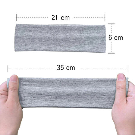 Salvia Dione 4' lü Spor Kadın Erkek Taç Saç Bantları - Pamuk Yazlık İnce Sıkmayan Bandana - Kadın & Erkek Koşu Fitness Yoga Pilates Bisiklet Saç Bandı Taç - Kadın Günlük Moda Yüz Yıkama Makyaj Kakül Perçem Engelleyici Saç Bandı Bandana Gri Melanj