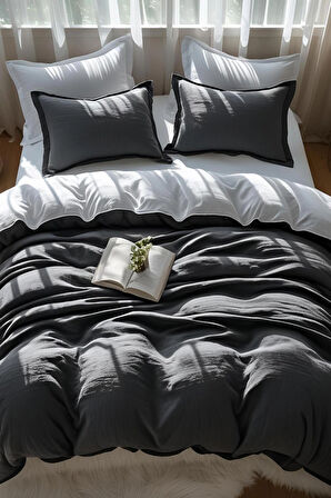 Salvia Dione %100 Organik Pamuk Müslin Yastık Kılıfı Seti 2'li – 50x70 cm | Yumuşak Dokulu, Nefes Alabilen, Antialerjik, Lüks ve Premium Kalite Doğal Pamuklu Yastık Kılıfı Takımı