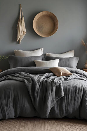 Salvia Dione %100 Organik Pamuk Müslin Yastık Kılıfı Seti 2'li – 50x70 cm | Yumuşak Dokulu, Nefes Alabilen, Antialerjik, Lüks ve Premium Kalite Doğal Pamuklu Yastık Kılıfı Takımı