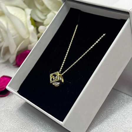 Van Cleef Yonca Siyah Taşlı Kadın 3'lü Seti 925 Ayar Gümüş Radyumlu 8 mm