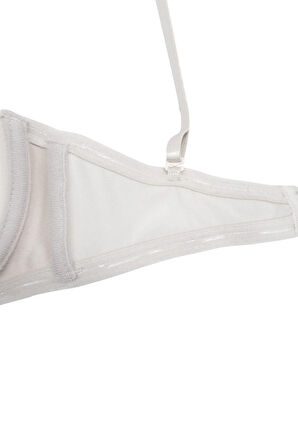 Kadın Sihirli Çift Dolgulu Straplez Sütyen Ten