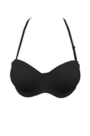 Kadın Boyundan Askılı Destekli Sütyen Siyah 7042 Ivonne