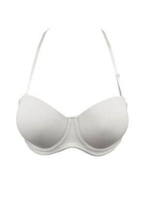 Kadın Boyundan Askılı Desteksiz Sütyen Ekru Lilian Yeni Sezon