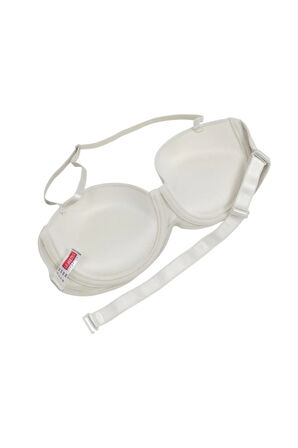 Kadın Boyundan Askılı Desteksiz Sütyen Ekru Lilian Yeni Sezon