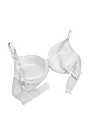 Kadın Mikro Kaplı Destekli Kulaklı Sütyen Beyaz 7080 Desire