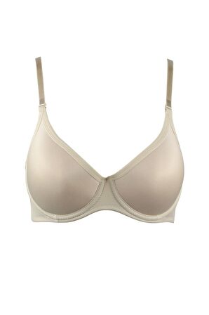 Kadın Soft Kaplı Desteksiz Kulaklı Sütyen Ten 9600 Jasmine