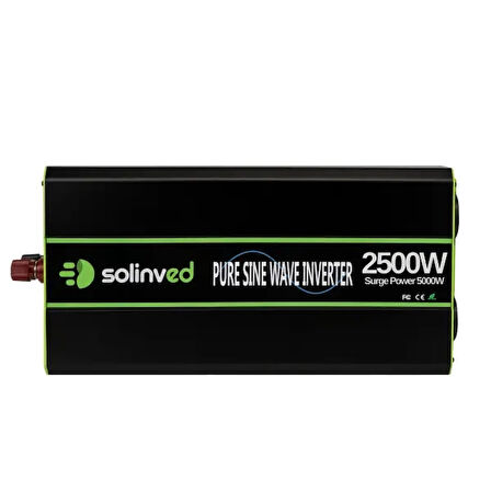 Solinved 2500W Tam Sinüs İnvertör 12V