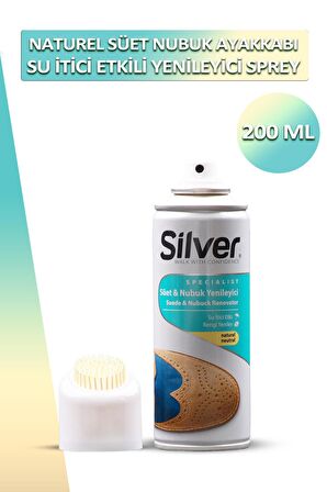 Bağcık + Silver Süet ve Nubuk Ayakkabı Yenileyici Sprey 200 ML Set