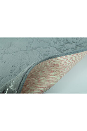 Suadiye, Tavşan Tüyü Yumuşacık,Kaymaz Taban, Emici 2'li Süper Lüks Simli Banyo Paspası