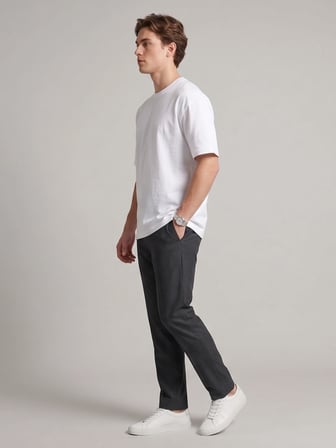 Unisex Oversize Yumuşak Dokulu Basic Bisiklet Yaka Tişört
