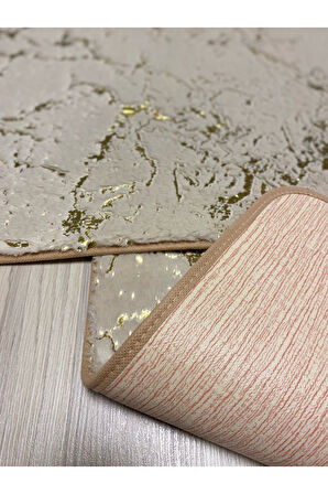 Suadiye, Tavşan Tüyü Yumuşacık,Kaymaz Taban, Emici 2'li Süper Lüks Simli Banyo Paspası