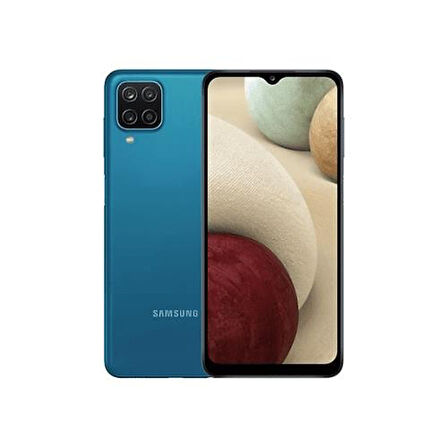Yenilenmiş SAMSUNG GALAXY A12 64GB -B Kalite- Mavi