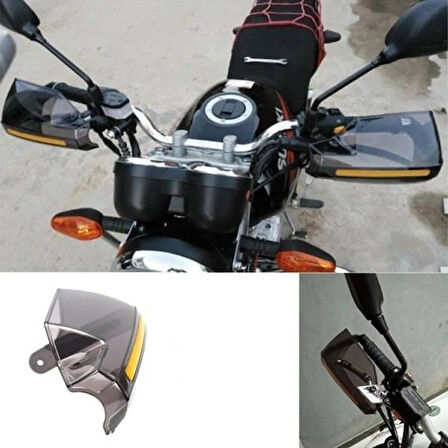 Motosiklet Üniversal Şeffaf El Koruma Rüzgarlığı