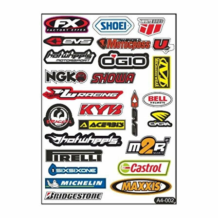 Gogo A4 Sticker Set Karışık 002