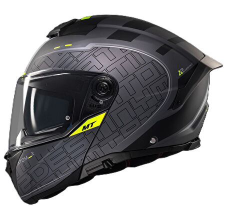 MT Atom 2 FU404SV Destiny C2 Matt Çene Açılır Motosiklet Kaskı