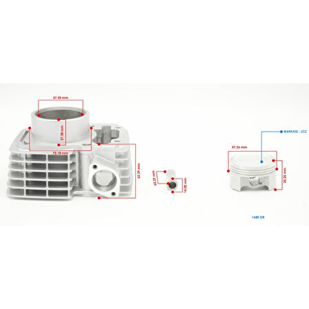 Monero Silindir Komple [OEM] - CBF 150