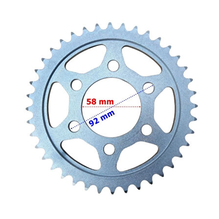 Gear5 Arka Dişli 43T (6 Delik) - RKS SRK 125