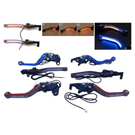 Gear5 Spor Manet Sinyal ve Park Modüllü Kırmızı - Bajaj Pulsar NS 200,RS 200