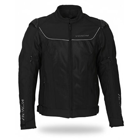 Venom Raptor Hörgüçlü 4 Mevsim Motosiklet Montu Siyah