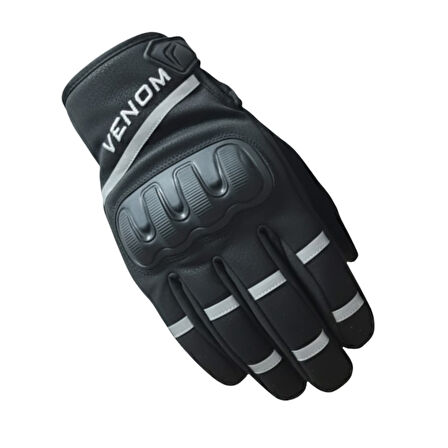 Venom 9010 Soft Shell Motosiklet Eldiveni Siyah