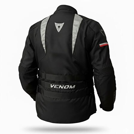 Venom Tourex 4 Mevsim Motosiklet Montu Siyah
