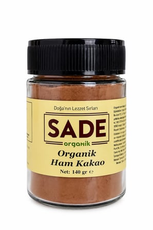 Sade Organik Ham Kakao Tozu 140 gr