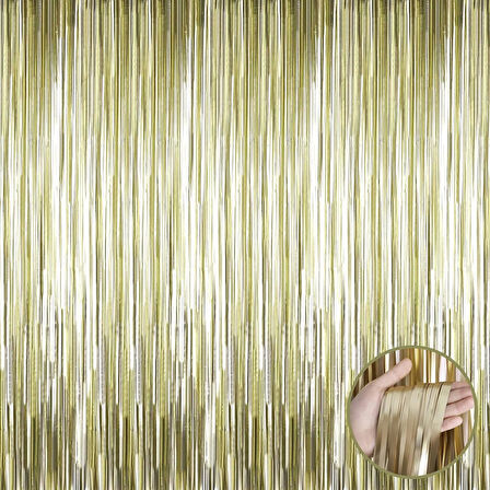 Mat Altın Püsküllü Kapı Perdesi - Parti, Bekarlığa Veda, Doğum Günü 1x2 M