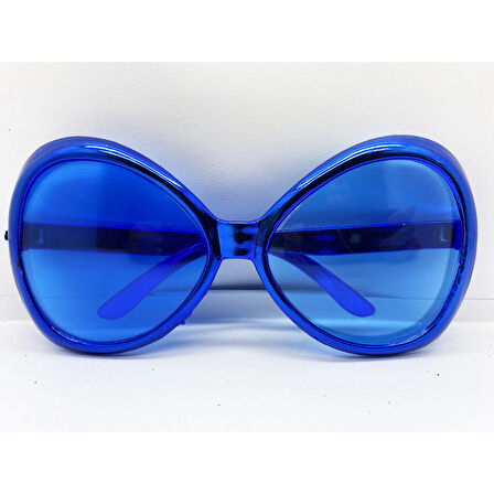 Mavi Renk Yeşilçam Nostalji 80li Yıllar 90lı Yıllar Parti Gözlüğü 7x16 Cm