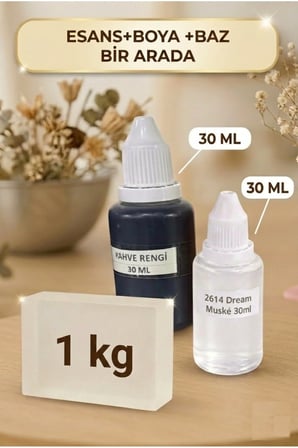 Dream Musk Esans & Kahverengi Boya & Sabun Bazı 1 KG Seti