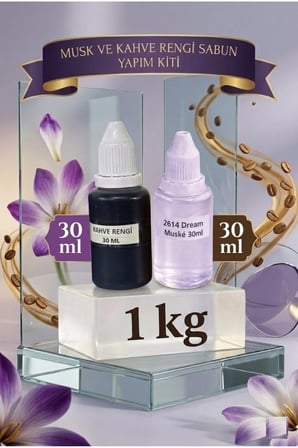 Dream Musk Esans & Kahverengi Boya & Sabun Bazı 1 KG Seti