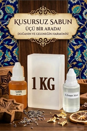 C.Green Esans & Sarı Boya & Sabun Bazı 1 KG Yapım Seti