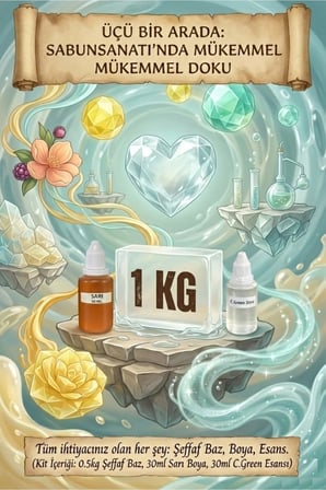 C.Green Esans & Sarı Boya & Sabun Bazı 1 KG Yapım Seti